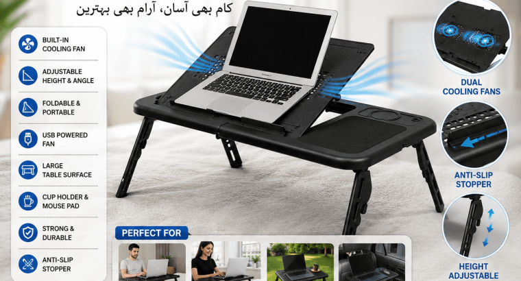 Flexible Portable Laptop E-Table With Co...