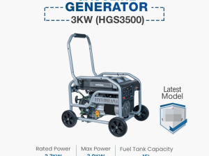 Hyundai Gasoline Generator 3kw HGS3500