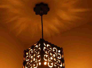 Warm Floral Ceiling Lamp For Bedroom Living Room