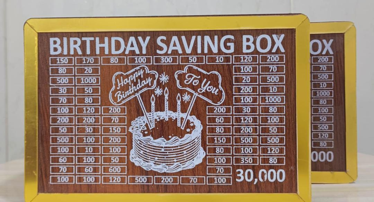 30,000 PKR Birthday Savings Box for Kid Adult
