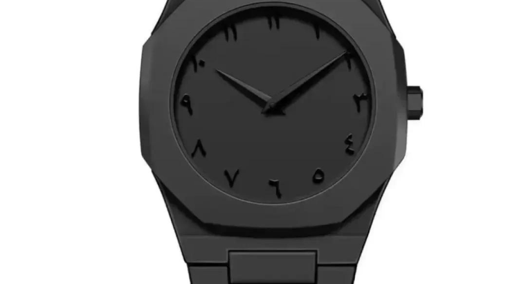 Men’s Black Carbon Fibre Analogue Watch