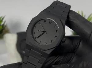 Men’s Black Carbon Fibre Analogue Watch