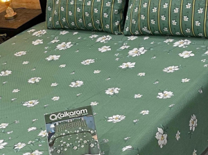 🌟 Al-Karam Replica Premium Double Bedsheet Set 🌟