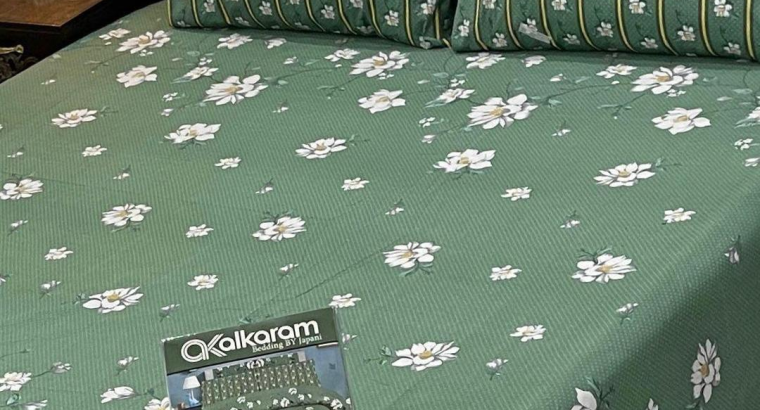 🌟 Al-Karam Replica Premium Double Bedsheet Set 🌟