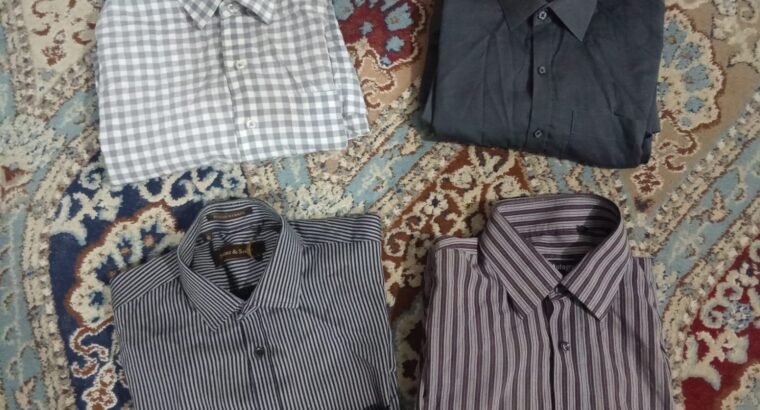 4 Used Formal Shirts For Office – Full Sleeves – Excellent Condition