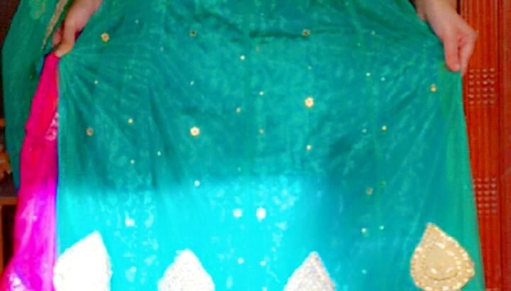 Beautiful Sea Green Lehenga Choli with P...
