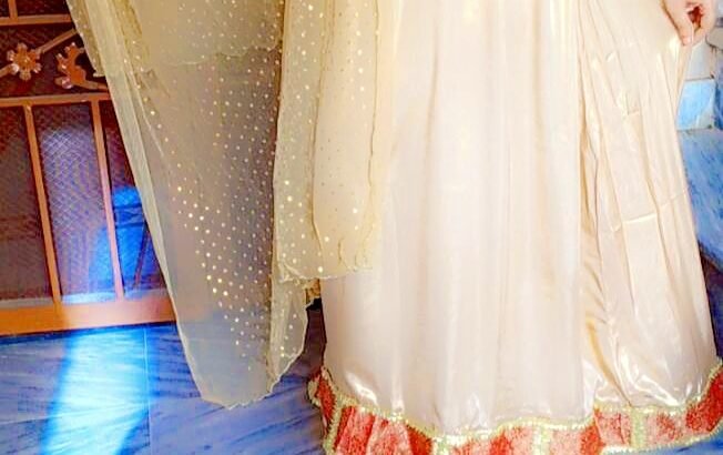 Elegant Banarasi Style Choli with Satin Lehenga and Golden Net Dupatta