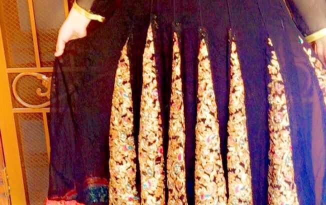 Beautiful Black Kalidar Frock with Heavy...