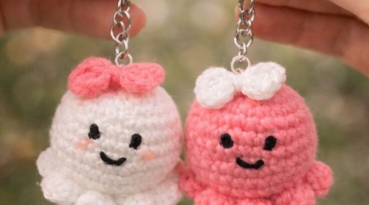 Crochet keychain