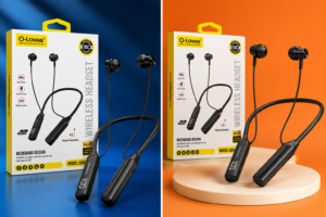 O-LONNIE 058 Wireless Bluetooth Neckband – Hi-Fi Sound | LED Display | Quick Charge