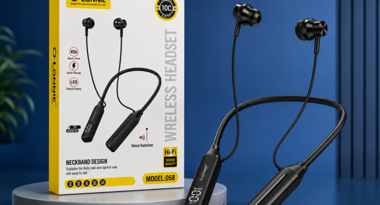 O-LONNIE 058 Wireless Bluetooth Neckband...