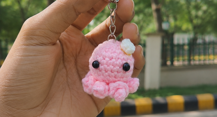 Crochet keychain