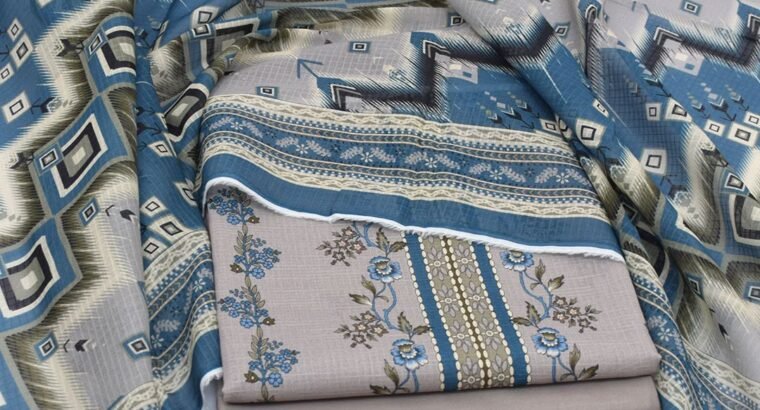 Gul Ahmed Brand – Digital Printed Lawn Shirt, Plain Dyed Trouser and Digital Printed Lawn Dupatta🌸✨