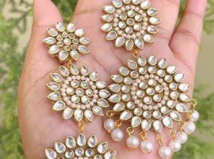 Handmade Kundan earring
