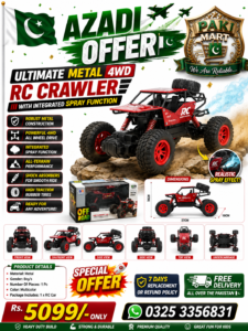 ULTIMATE METAL 4WD RC CRAWLER WITH INTEGRATED SPRAY FUNCTION