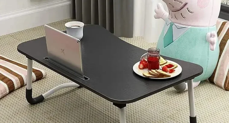 Black Laptop Table For Home And Office Use