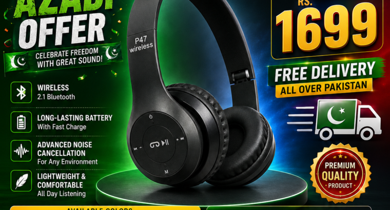 P47 WIRELESS HEADPHONE 🎧