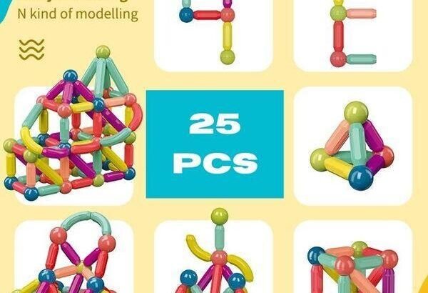 Magnetic Sticks Toy for Kids Safe Building Play