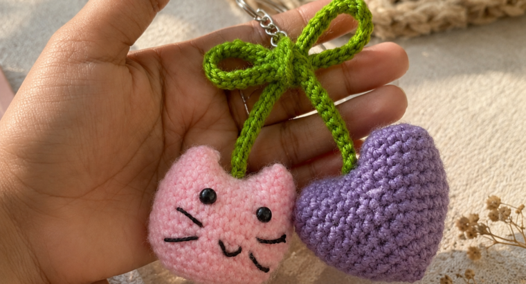 Crochet keychain