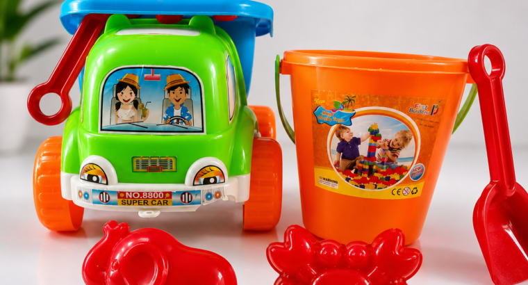 Kids Beach Sand Toy Set with Truck, Buck...