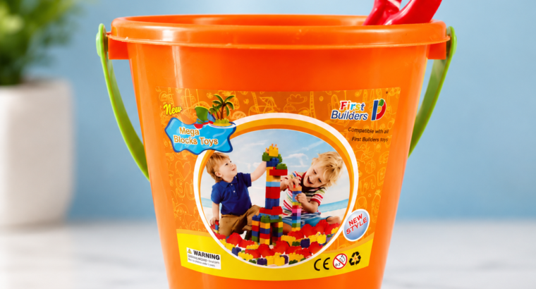 Kids Beach Sand Toy Set with Truck, Bucket, Shovel and Sand Molds | Educational Outdoor Toy