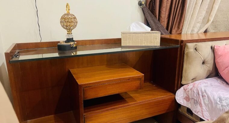 Double bed with dressing for sale in Johar Town, Lahore