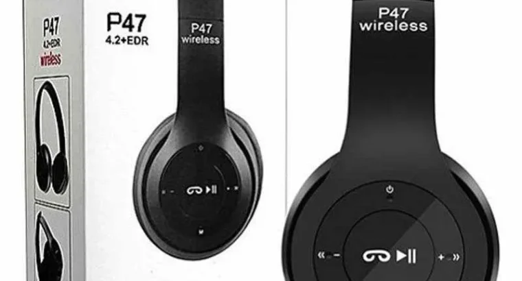 Wireless Bluetooth headphones Black with Free Delivery