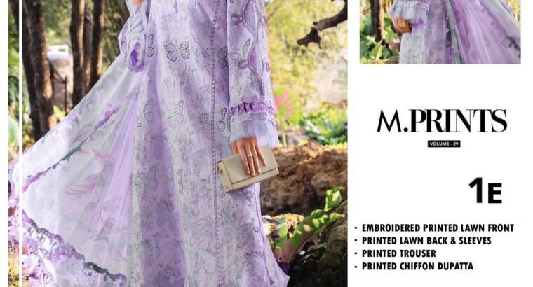High quality Digital Printed Lawn Trouser and Embroidered Chiffon Dupatta