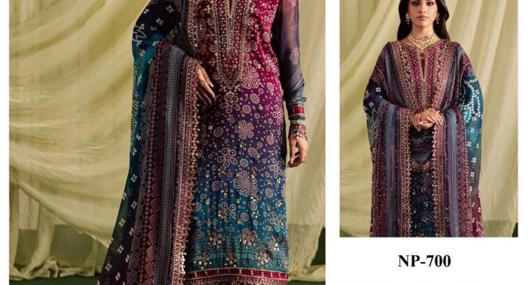High quality Digital Printed Lawn Trouser and Embroidered Chiffon Dupatta