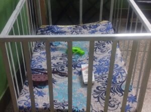 baby bed cot iron