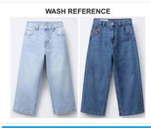 Boys denim jeans in jet black col and in different blue washes 