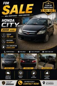 Honda city for 2008 model for sale