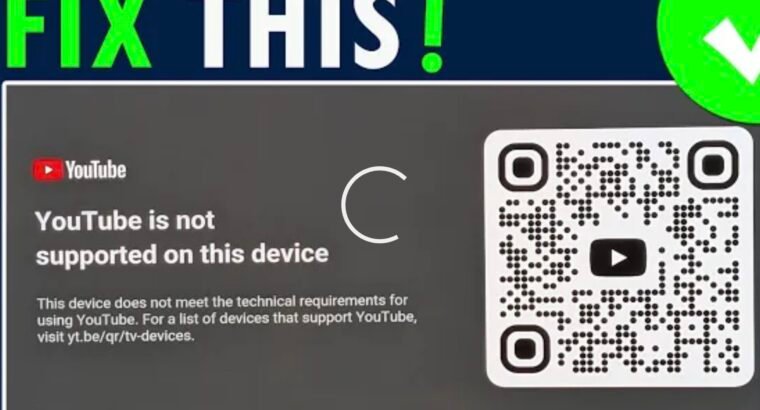 YouTube issue on LED Tv