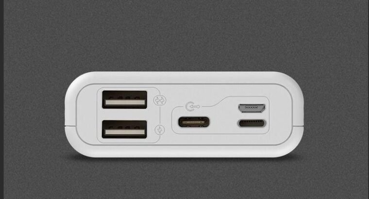 10000mAh Fast Charging Power Bank | Dual Input | Portable Battery Pack | White | Premium Quality
