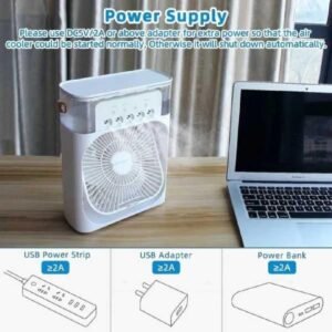 Mini air cooler with 3 speeds