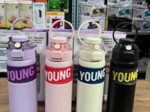 650ml Young Dual Sipper Stainless Steel Water Bottle
