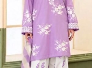 3 pc lawn 90/70 embroidery
