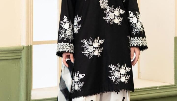 3 pc lawn 90/70 embroidery