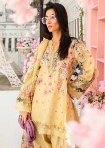 3pc embroidered lawn
