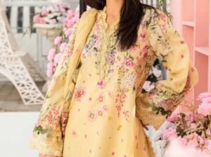 3pc embroidered lawn