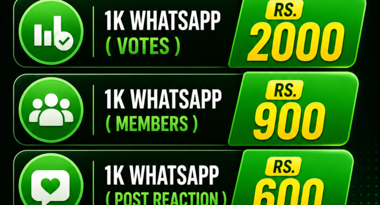 All Social Media Real Services Available