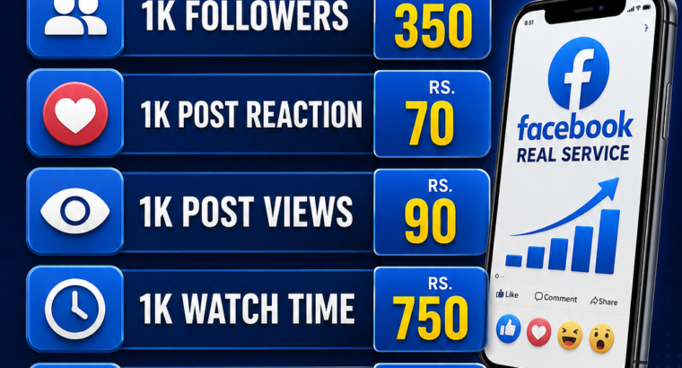 All Social Media Real Services Available