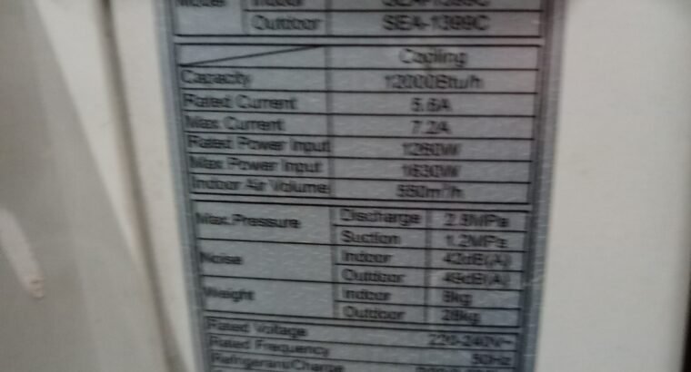 non invter Electrolux 1ton