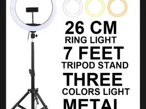 3-in-1 Professional LED Ring Light with 7-Feet Tripod Stand