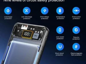 Noor Mart Transparent Fast Charging Power Bank – 22.5W PD