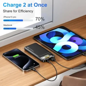 Noor Mart Transparent Fast Charging Power Bank – 22.5W PD