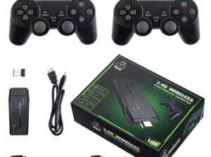 M8 (64GB) HDMI Game Stick Lite Console – 2.4G Wireless Controllers – 4K – 10,000 Video Game Retro Box – Plug and Play