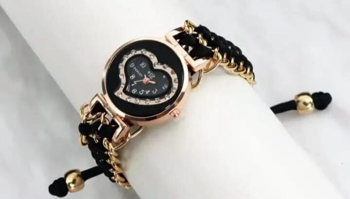 Heart Shaped stylish women’s bracelet watch