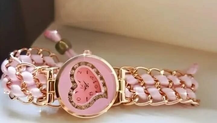 Heart Shaped stylish women’s bracelet watch