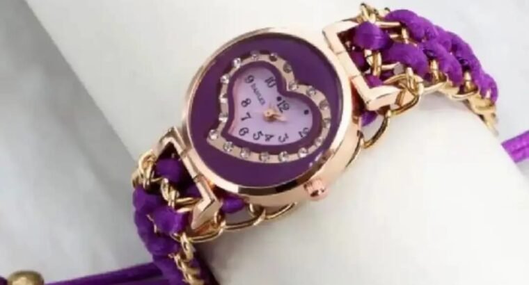 Heart Shaped stylish women’s bracelet watch